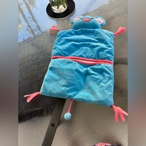 Cozy Blue and Pink Cat Scratcher by [Brand]